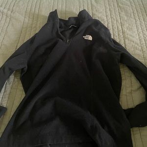 black north face quarter zip up /// size medium